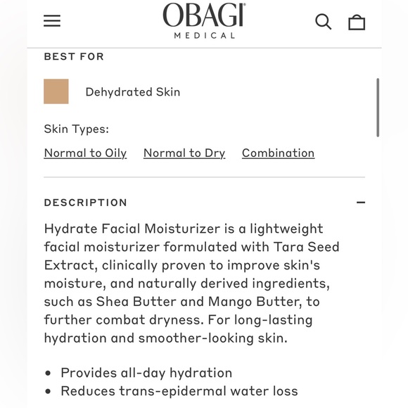 Obagi Medical Hydrate Facial Moisturizer (1.7 oz.) - Picture 2 of 3